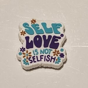 Focal Bead Self Love Is Not Selfish Badge Clip Keychain Crafts Bag Clip Silicone